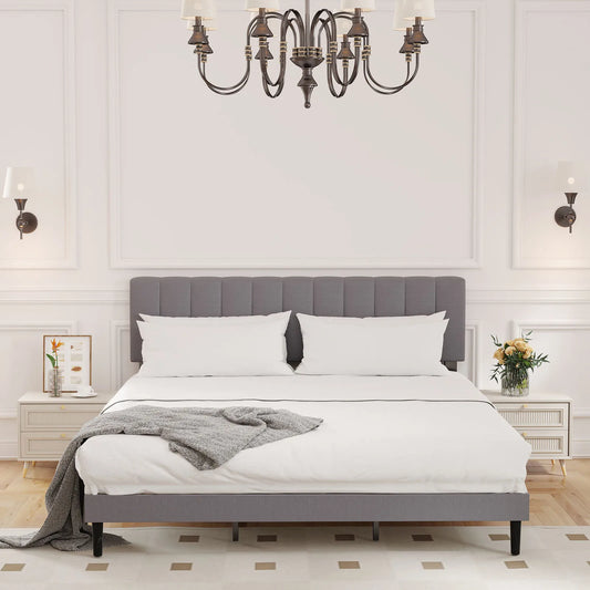 King Wooden Solid Bed Frame