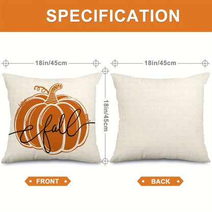 1pc/4pcs Vintage Fall Pillow Covers 18x18 Inch