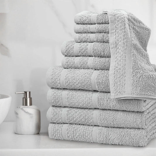 10 Piece Towel Set Soft Absorbent