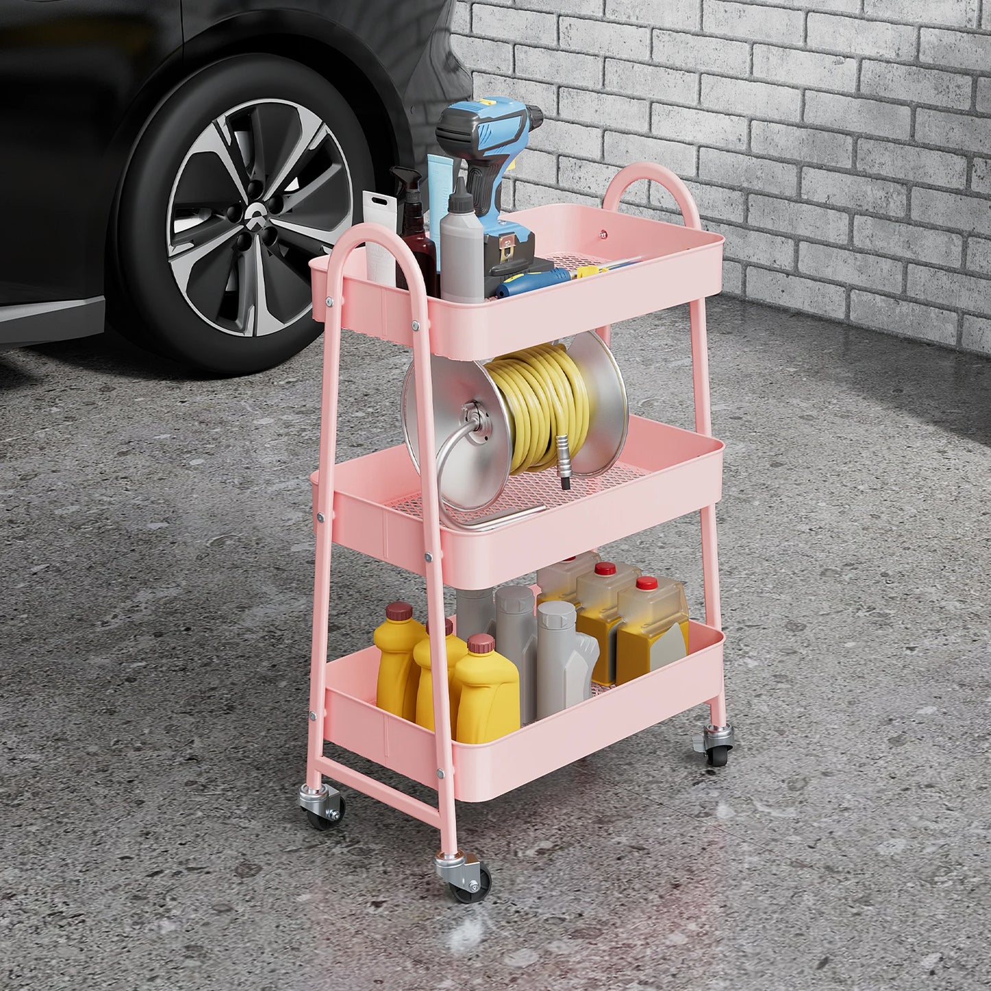 3 Tier Metal Storage Cart