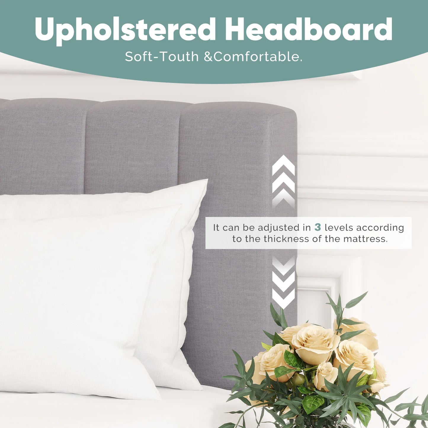 King Wooden Solid Bed Frame