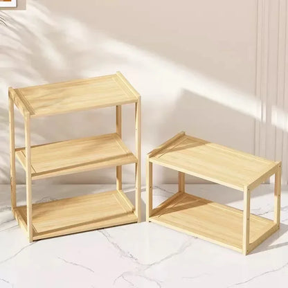 Wooden 3-layer Desktop Storage Rack