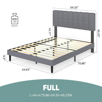 King Wooden Solid Bed Frame