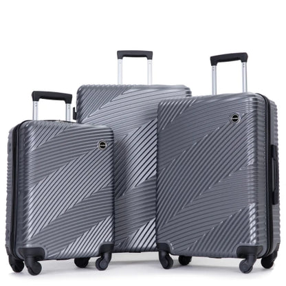 3 Piece Hardside Suitcases with Spinner Wheel