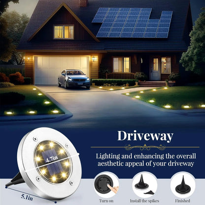 Outdoor LED Solar Landscape Lighting for Pathway