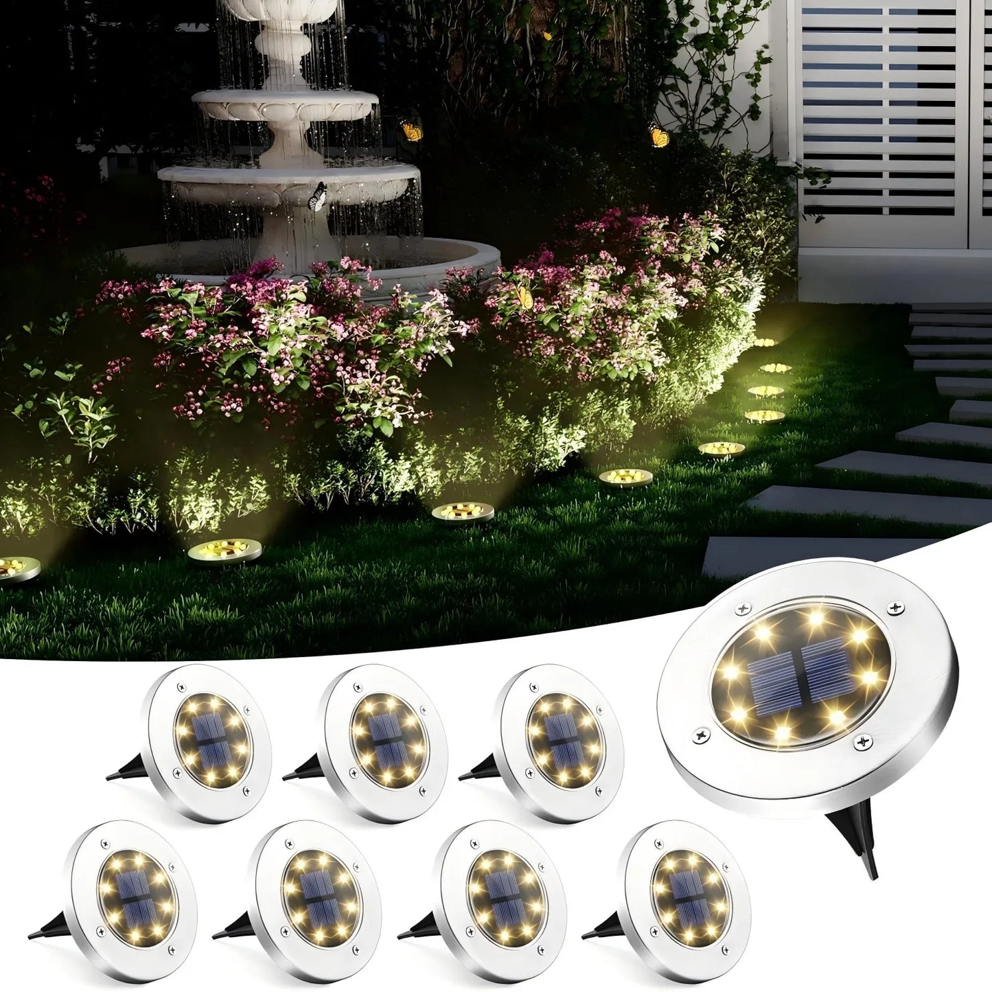 Outdoor LED Solar Landscape Lighting for Pathway