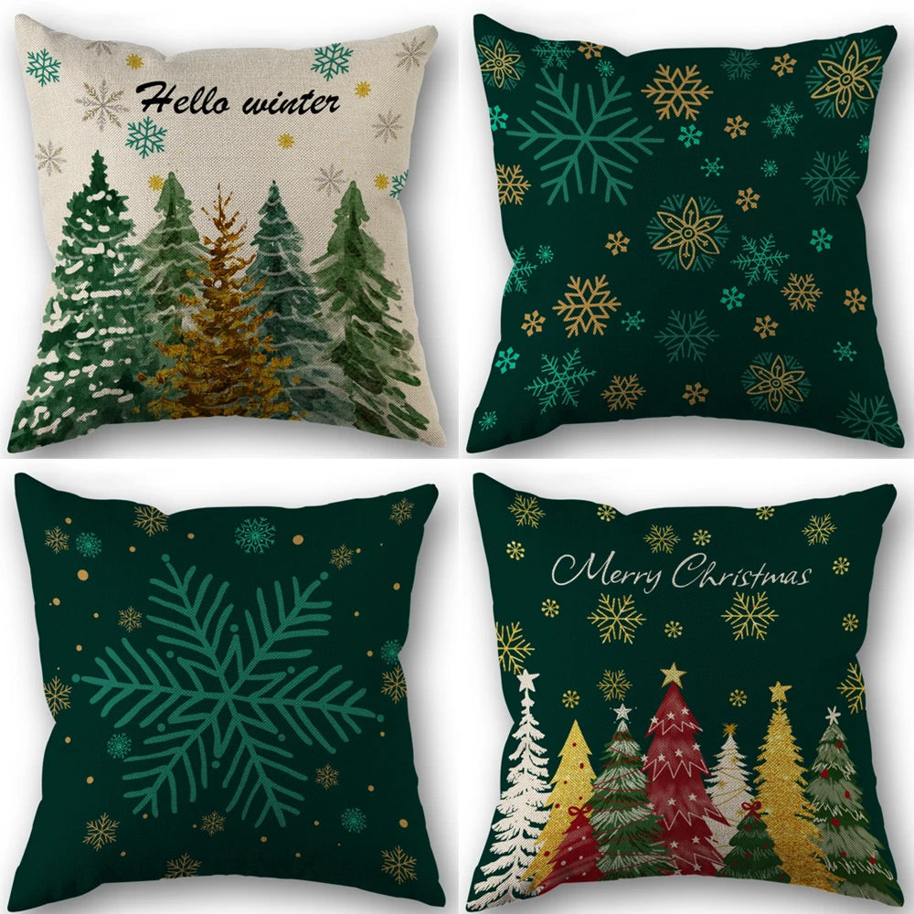 1pc/4pcs Vintage Fall Pillow Covers 18x18 Inch