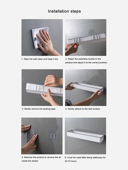 1pc Toilet Bathroom Storage Cabinet Rack Wall