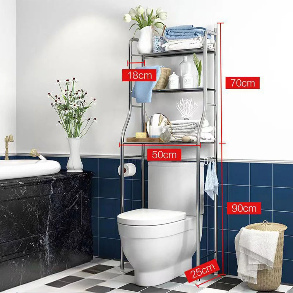 Metal Over Toilet Organizer Rack