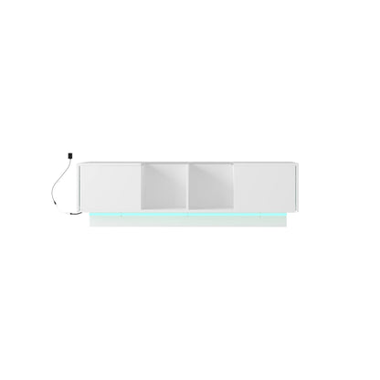 Modern Coffee Table with LED Lighting