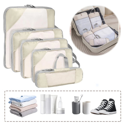 5Pcs Travel Organizer Bag Large Capacity Suitcase