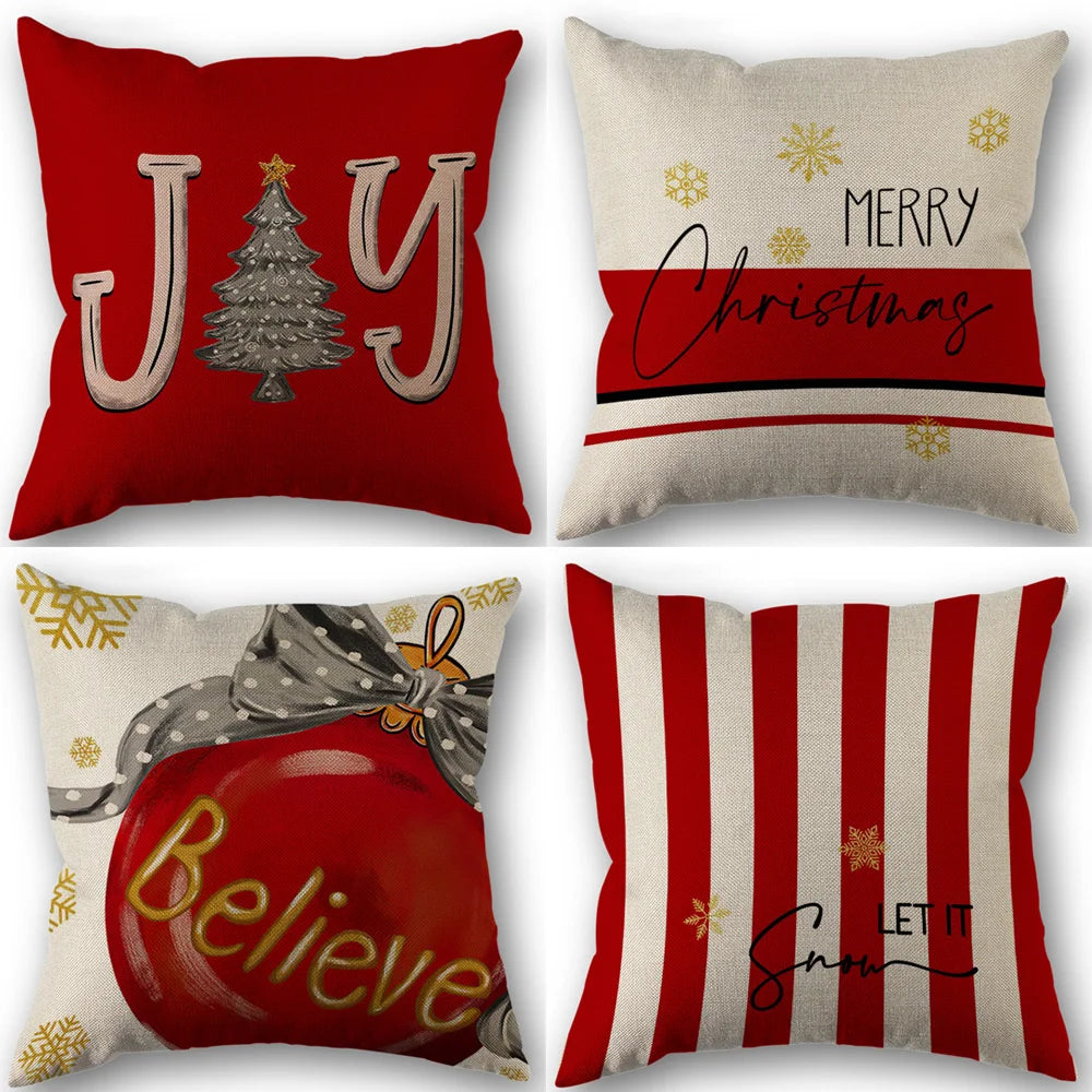 1pc/4pcs Vintage Fall Pillow Covers 18x18 Inch