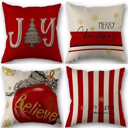1pc/4pcs Vintage Fall Pillow Covers 18x18 Inch