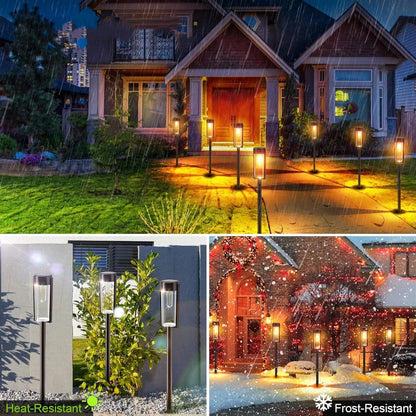 Solar Pathway Lights Outdoor Auto On/Off