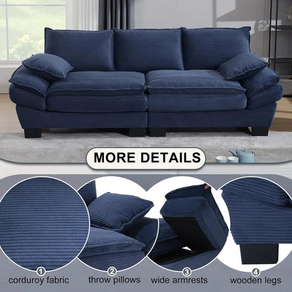 90" Oversized Loveseat Sofa