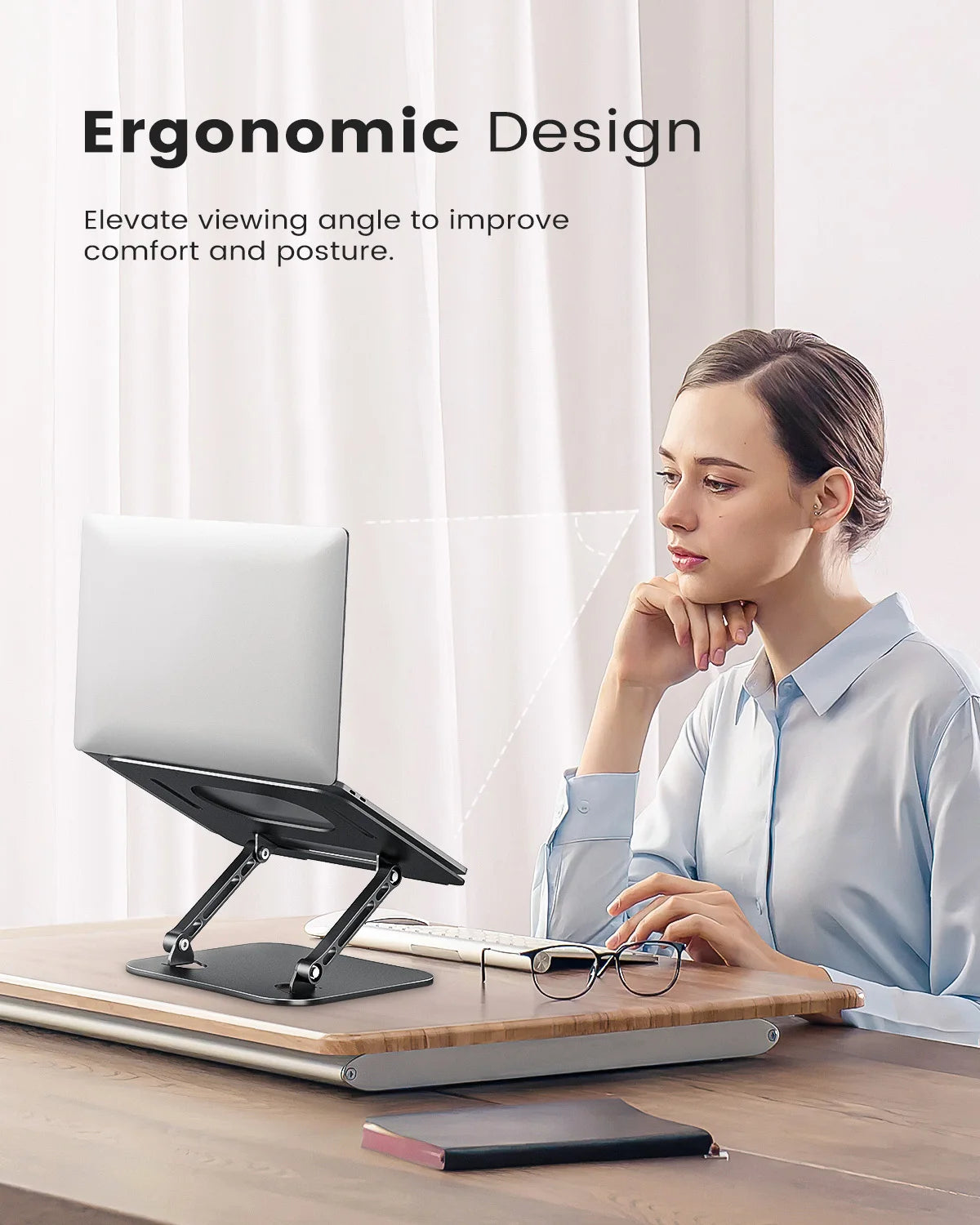 Adjustable and foldable Laptop Stand for Desk