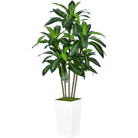 Fake Tropical Floor Plant in Pot