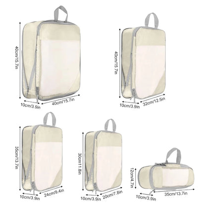 5Pcs Travel Organizer Bag Large Capacity Suitcase
