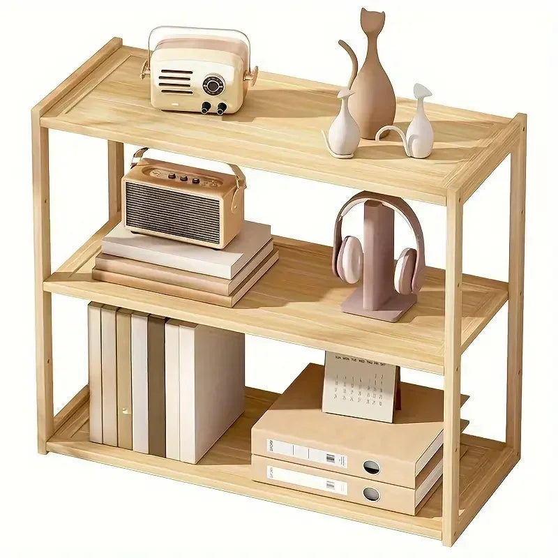 Wooden 3-layer Desktop Storage Rack