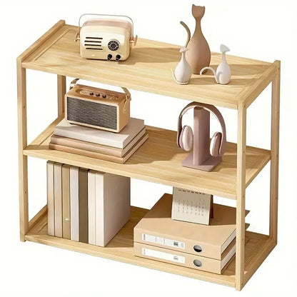Wooden 3-layer Desktop Storage Rack