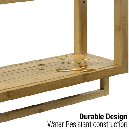 Bamboo 3-Tier Wall Mounted Organizer