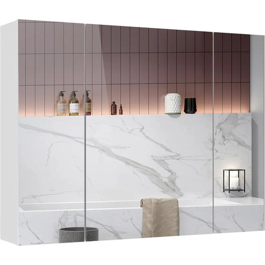 Mirror Cabinet with 3 Adjustable Shelves