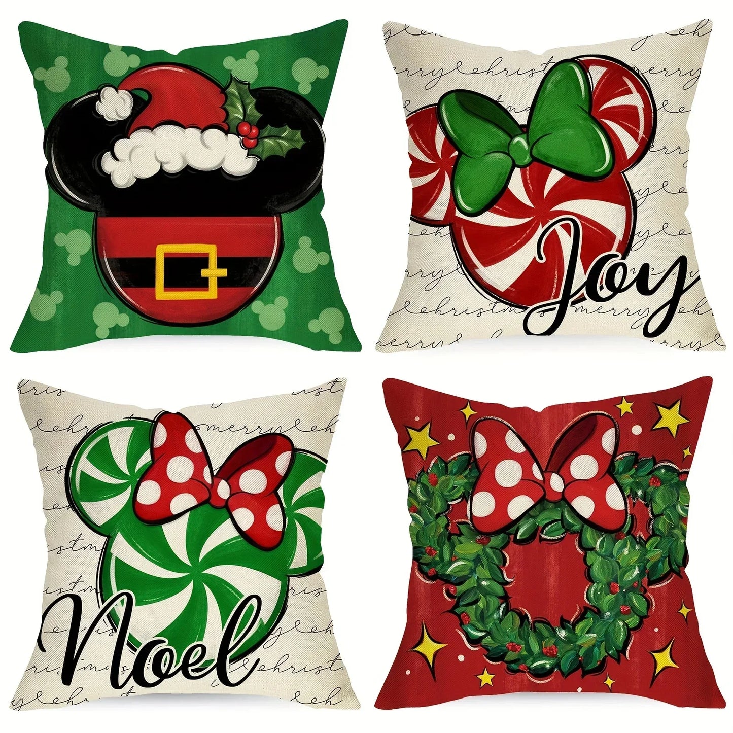 1pc/4pcs Vintage Fall Pillow Covers 18x18 Inch
