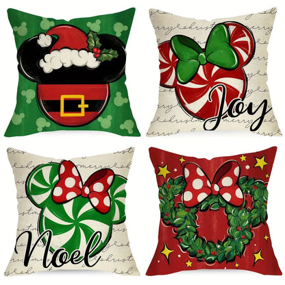 1pc/4pcs Vintage Fall Pillow Covers 18x18 Inch