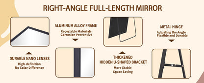 Floor Mirror Full Length Body Mirror with Stand